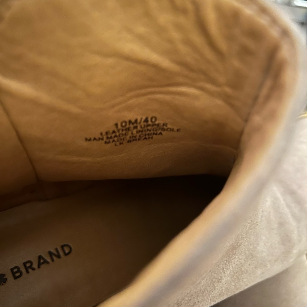 Luck Brand Size 10 Beige Suede Double Zipper  Leather Booties - Picture 11 of 16